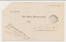 Naamstempel Woudenberg - Amersfoort - Nijkerk 1880