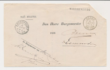 Naamstempel Woudenberg - Amersfoort - Baarn 1877
