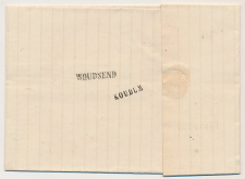 Sneek - Naamstempel Woudsend - Koudum 1852