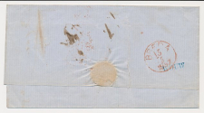 Naamstempel Wouw - Breda 1857