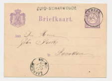 Naamstempel Zuid-Scharwoude - Alkmaar - Zaandam 1878