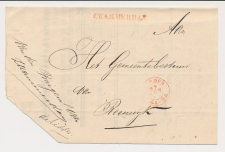 Naamstempel Zwammerdam - Woerden - Gouda - Reeuwijk 1868