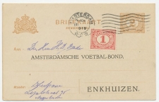 Briefkaart G. 89 II A.krt. Particulier bedrukt Amsterdam 1919