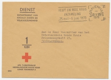 Dienst Roode Kruis Locaal te Den Haag 1970 - Stempel Rode Kruis