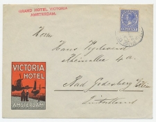 Firma envelop Amsterdam 1933 - Victoria Hotel
