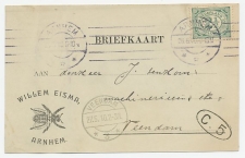 Firma briefkaart Arnhem 1910 - Bij