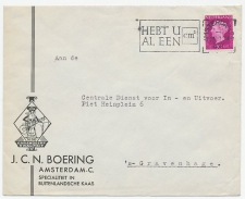 Firma envelop Amsterdam 1947 - Kaas