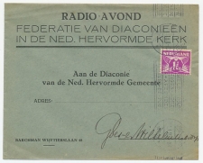 Envelop Amsterdam 1929 - Radio Avond / Ned. Hervormde Kerk