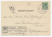 Firma briefkaart Aalsmeer 1929 - Kwekerij