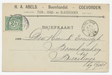 Firma briefkaart Coevorden 1910 - Boomhandel