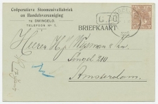 Firma briefkaart Dwingelo 1922 - Stoomzuivelfabriek