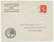 Firma envelop Delft 1940 - Aseptafabriek / Fruitboom