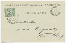 Firma briefkaart Groningen 1903 - Darmhandel