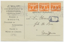 Firma briefkaart Groningen 1929 - Grossier