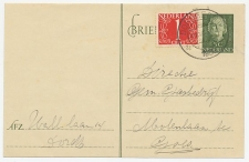 Briefkaart G. 300 / Bijfrankering Dordrecht - Goes 1952