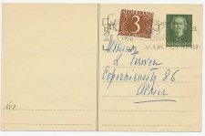 Briefkaart G. 300 / Bijfrankering Locaal te Den Haag 1958