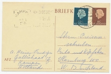 Briefkaart G. 319 / Bijfrankering Kampen - Duitsland 1959