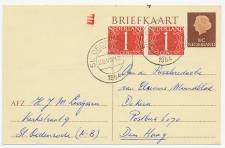 Briefkaart G. 325 / Bijfrankering St. Oedenrode - Den Haag 1964
