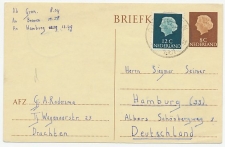 Briefkaart G. 325 / Bijfrankering Drachten - Duitsland 1961
