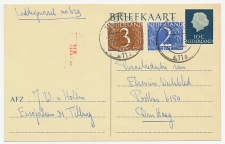 Briefkaart G. 330 / Bijfrankering Tilburg - Den Haag 1967 