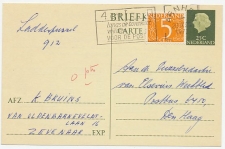 Briefkaart G. 334 / Bijfrankering Arnhem - Den Haag 1972