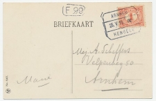 Treinblokstempel : Arnhem - Hengelo IV 1915