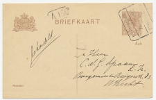 Treinblokstempel : Nieuweschans - Groningen IV 1921