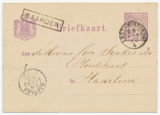 Trein haltestempel : Naarden 1880