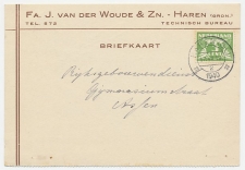 Firma briefkaart Haren 1940 - Technisch Bureau
