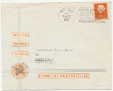 Firma envelop Huis ter Heide 1960 - Wielen / Banden / a.z. Kaart