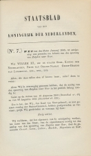 Staatsblad 1863 : Spoorlijn Zutphen - Goor