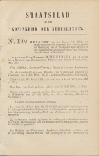Staatsblad 1893 : Beveiliging poorwegbrug Schiedam - Hoek van Ho