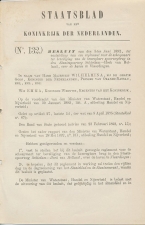 Staatsblad 1892 : Beveiliging spoorwegbrug Schiedam
