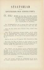 Staatsblad 1905 : Spoorlijn Rotterdam - Scheveningen 