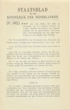 Staatsblad 1922 : Spoorlijn Breda - Geertruidenberg enz.