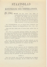 Staatsblad 1930 : Spoorlijn Amsterdam - Den Helder