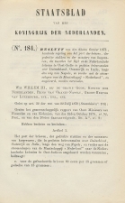 Staatsblad 1875 : Postvervoer Nederland - Napels - Indie
