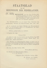 Staatsblad 1934 :Wijziging  postzegel Koningin Emma emissie 1934
