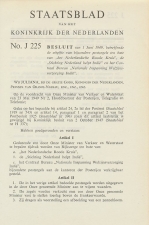 Staatsblad 1949 : Uitgifte NIWIN postzegels emissie 1949