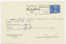 Perfin Verhoeven 784 - VH&C - Enschede 1951