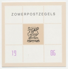 Zomerbedankkaart 1986