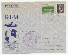 VH A 242 c Amsterdam - Willemstad Curacao 1946