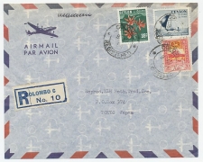 VH A 421 b Colombo Ceylon - Tokyo Japan 1954