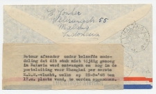 Soerabaja N.I. - China 1948 - Etiket: Retour - niet tijdig enz.