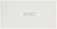 Postcode index - 9621 Slochteren - Demonstratie envelop 1977