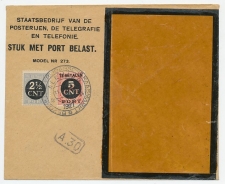 Em. Port 1923 / 1924 Dienst envelop Alkmaar 