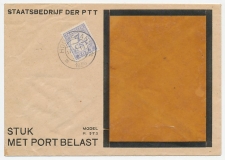 Em. Port 1921 Dienst envelop Hoogezand