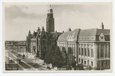 Prentbriefkaart Postkantoor Rotterdam 1953