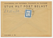 Emissie Port 1947 Dienst envelop Hilversum