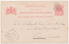 Briefkaart G. 57 Soeren - Padang / Vingerafdruk ? stempel